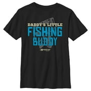 Boy's Mossy Oak Daddy's Little Fishing Buddy Graphic Tee Black Small